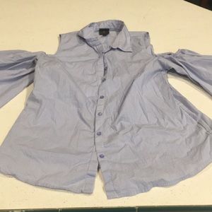 Button up striped top